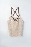 2010s Knit & Leather Tank