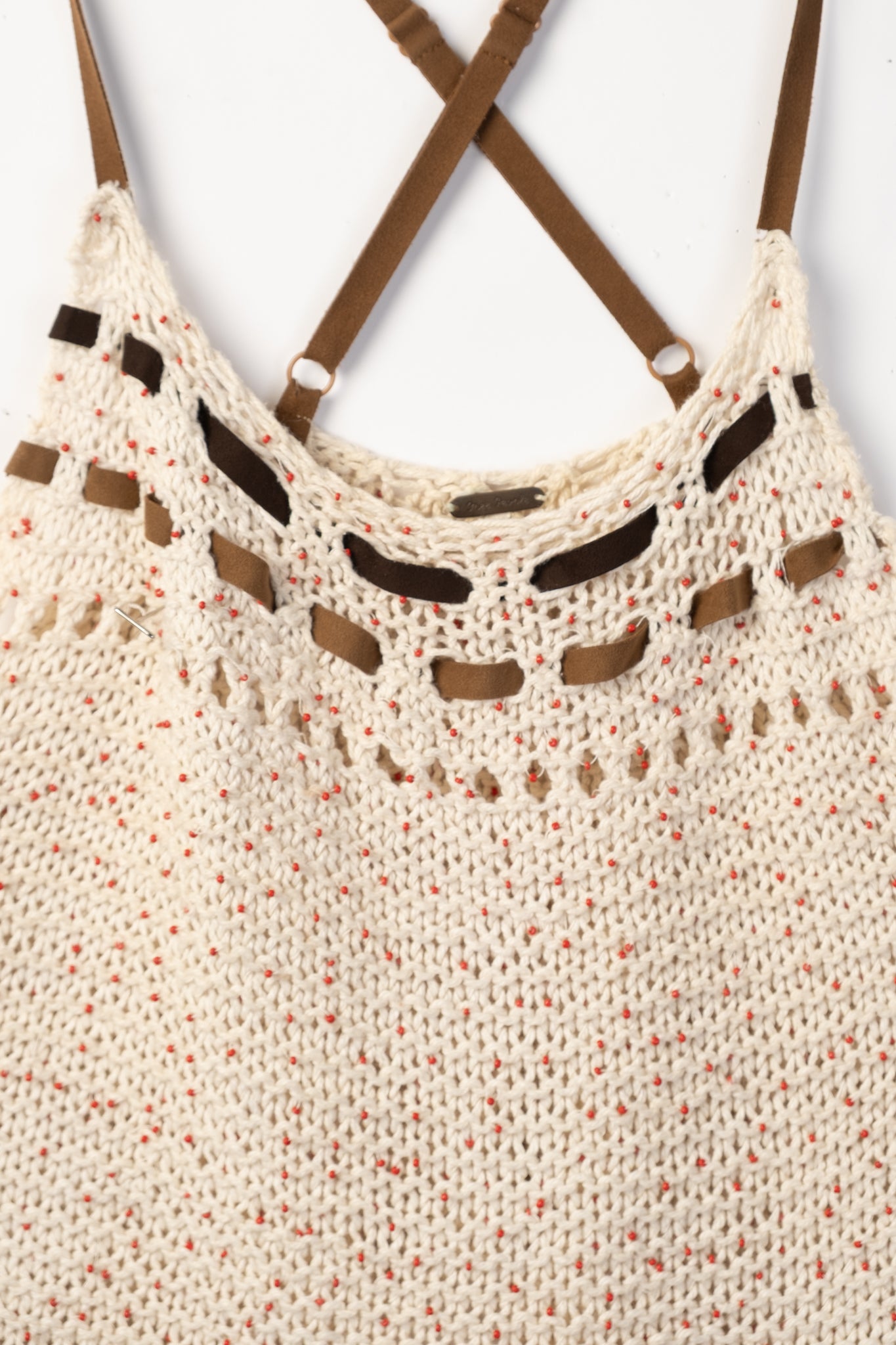 2010s Knit & Leather Tank