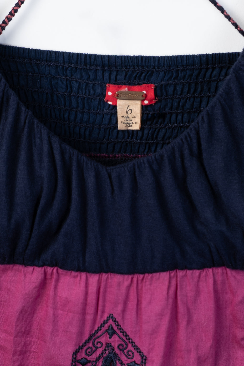 2000s Embroidered Babydoll Top