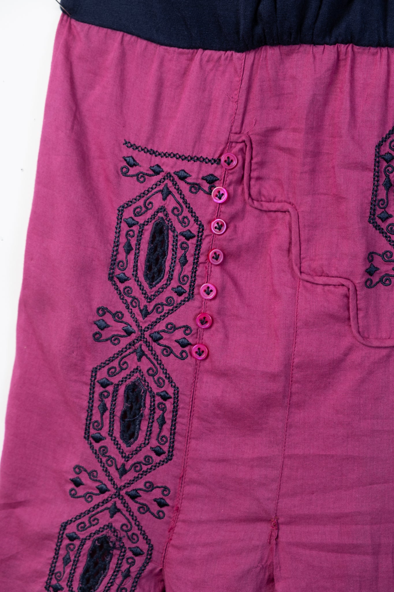 2000s Embroidered Babydoll Top