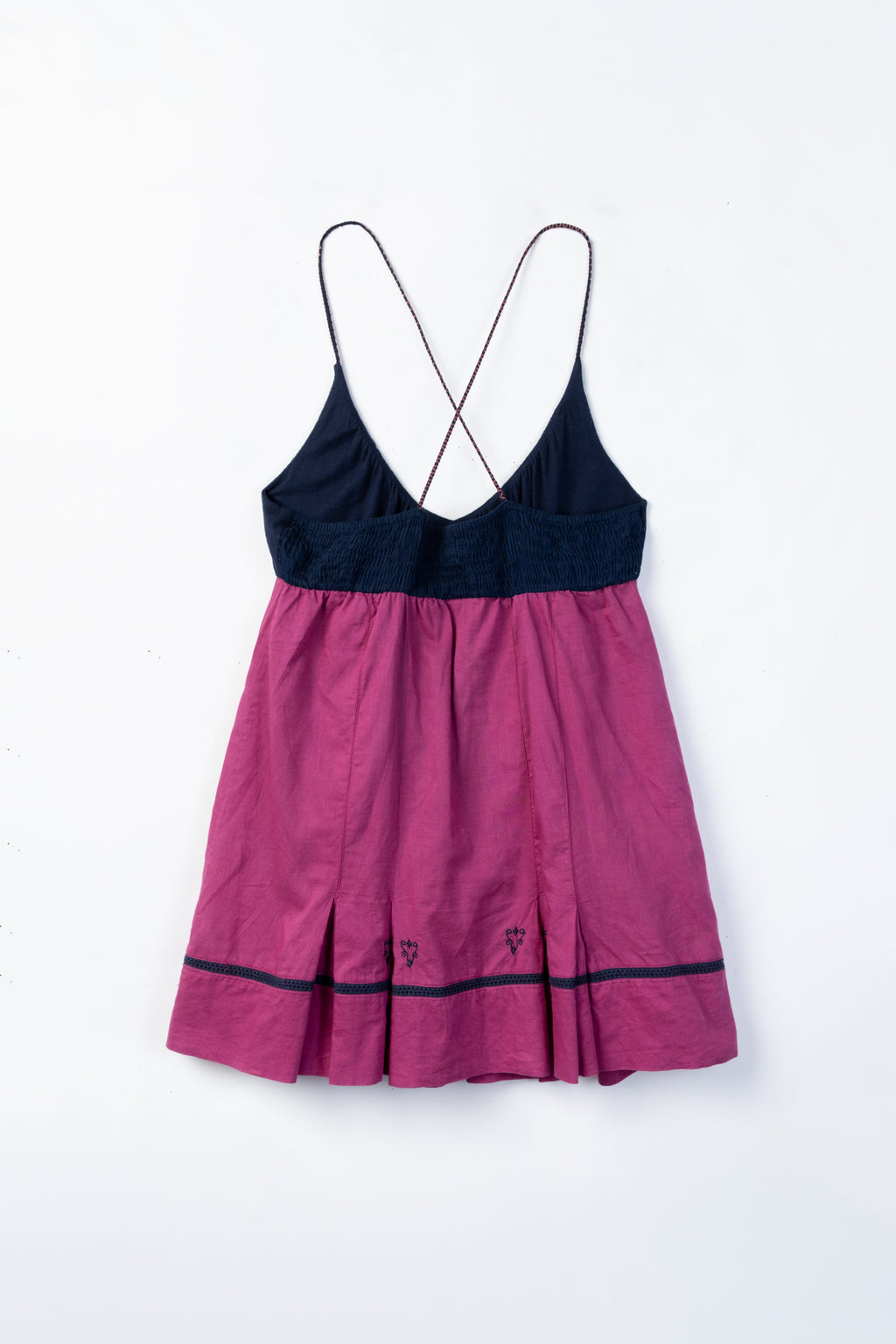 2000s Embroidered Babydoll Top