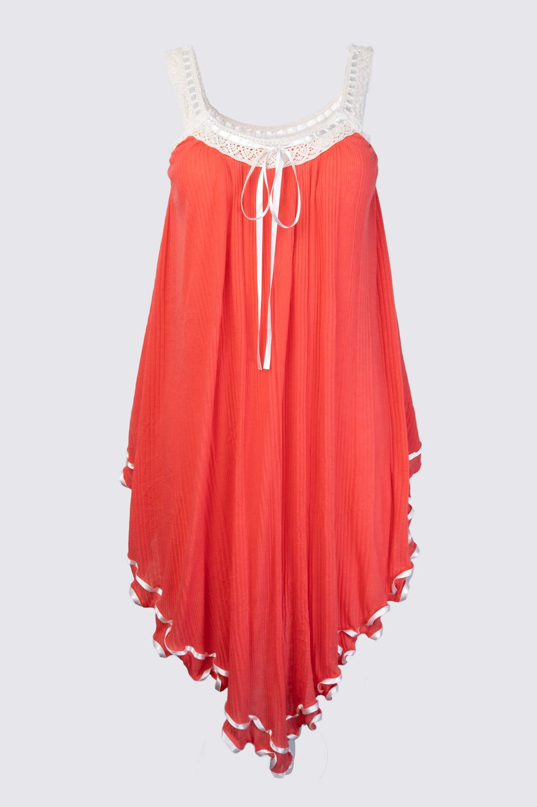 2000s Gauzy Cotton Boho Dress