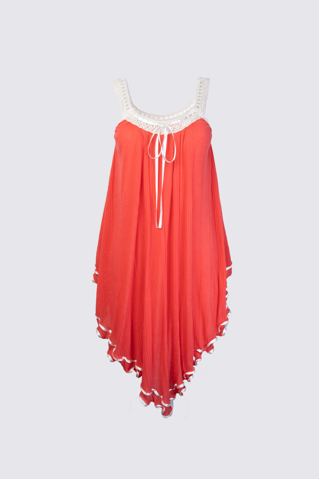 2000s Gauzy Cotton Boho Dress