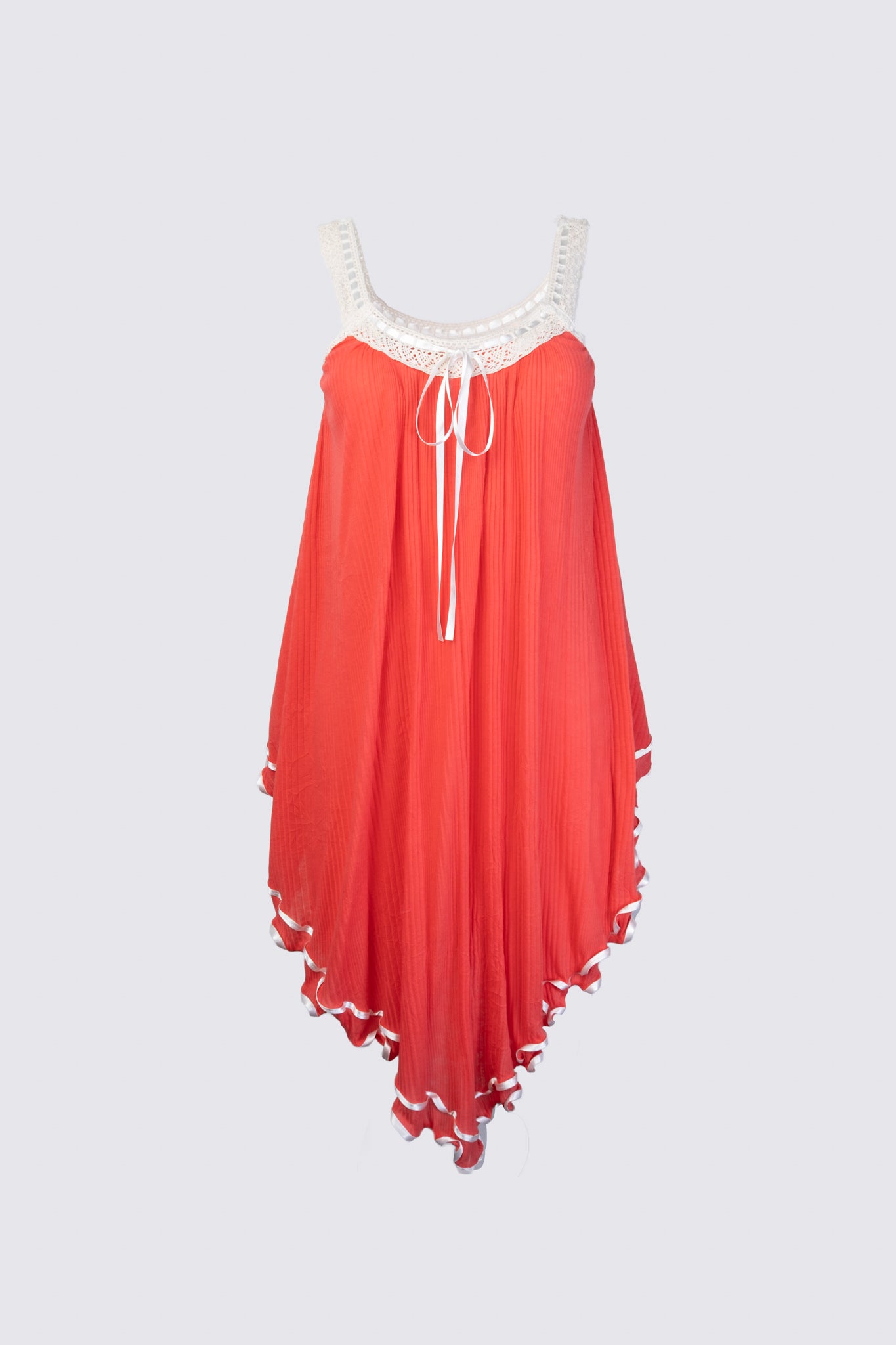 2000s Gauzy Cotton Boho Dress