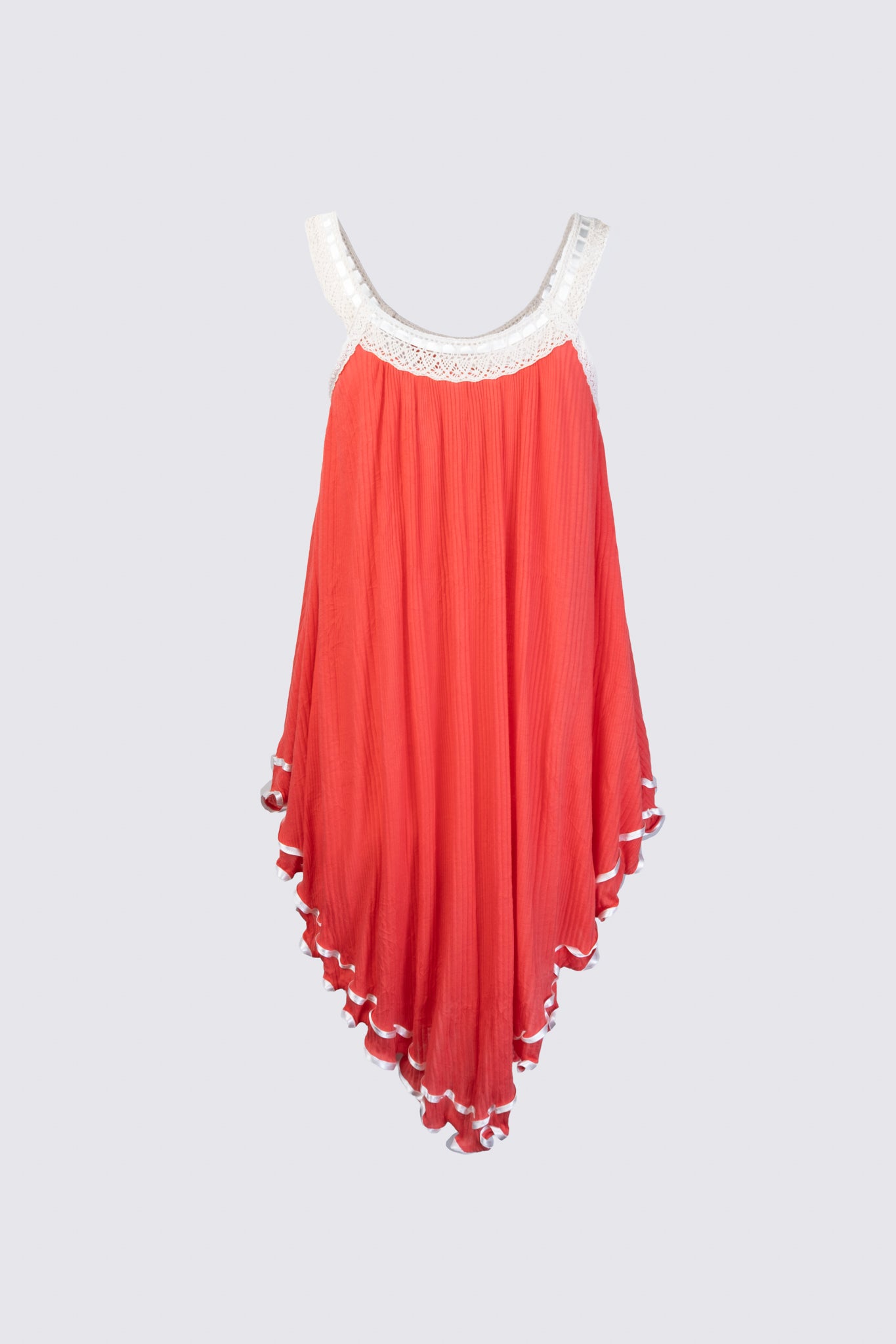 2000s Gauzy Cotton Boho Dress