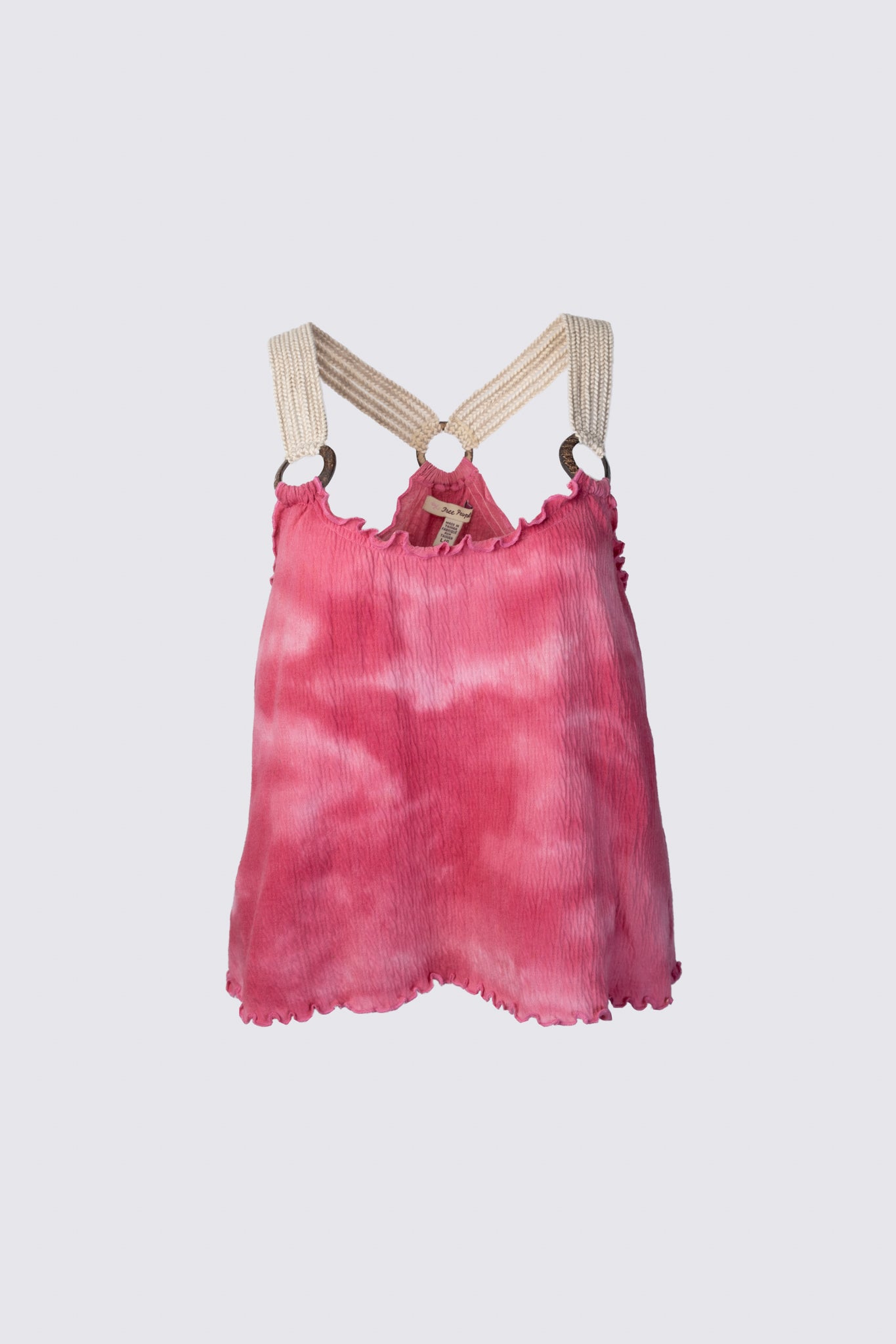 Y2K Boho Crochet Strap Tank