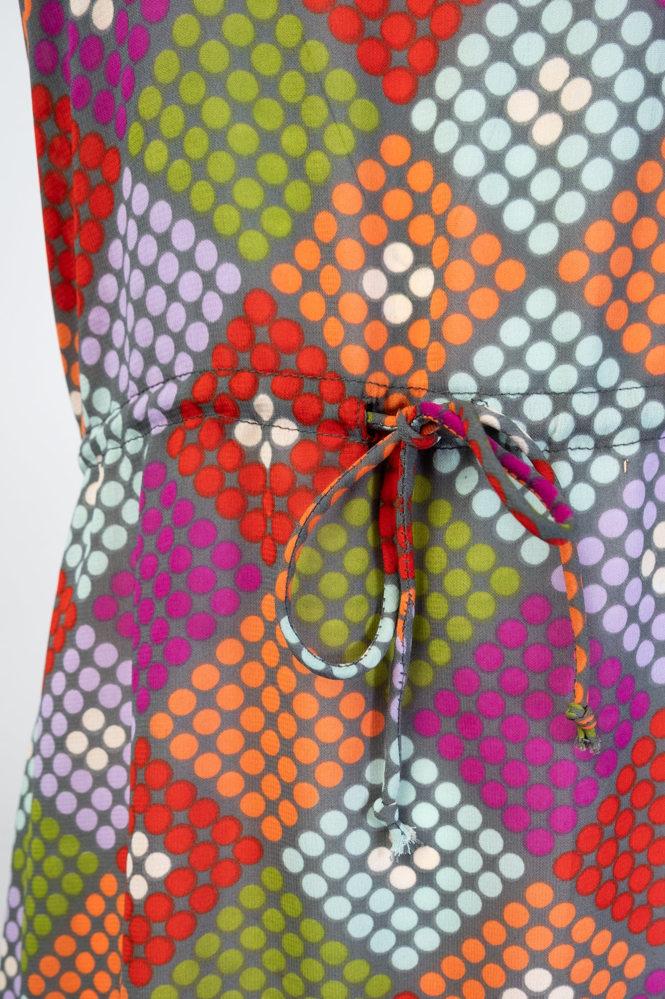 Y2K High Neck Printed Dress