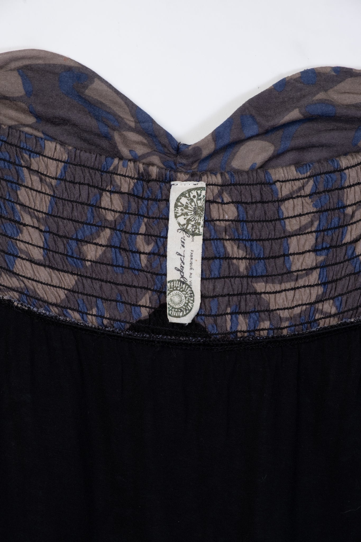 Late 2000s Printed Jersey Tube Dress in Black