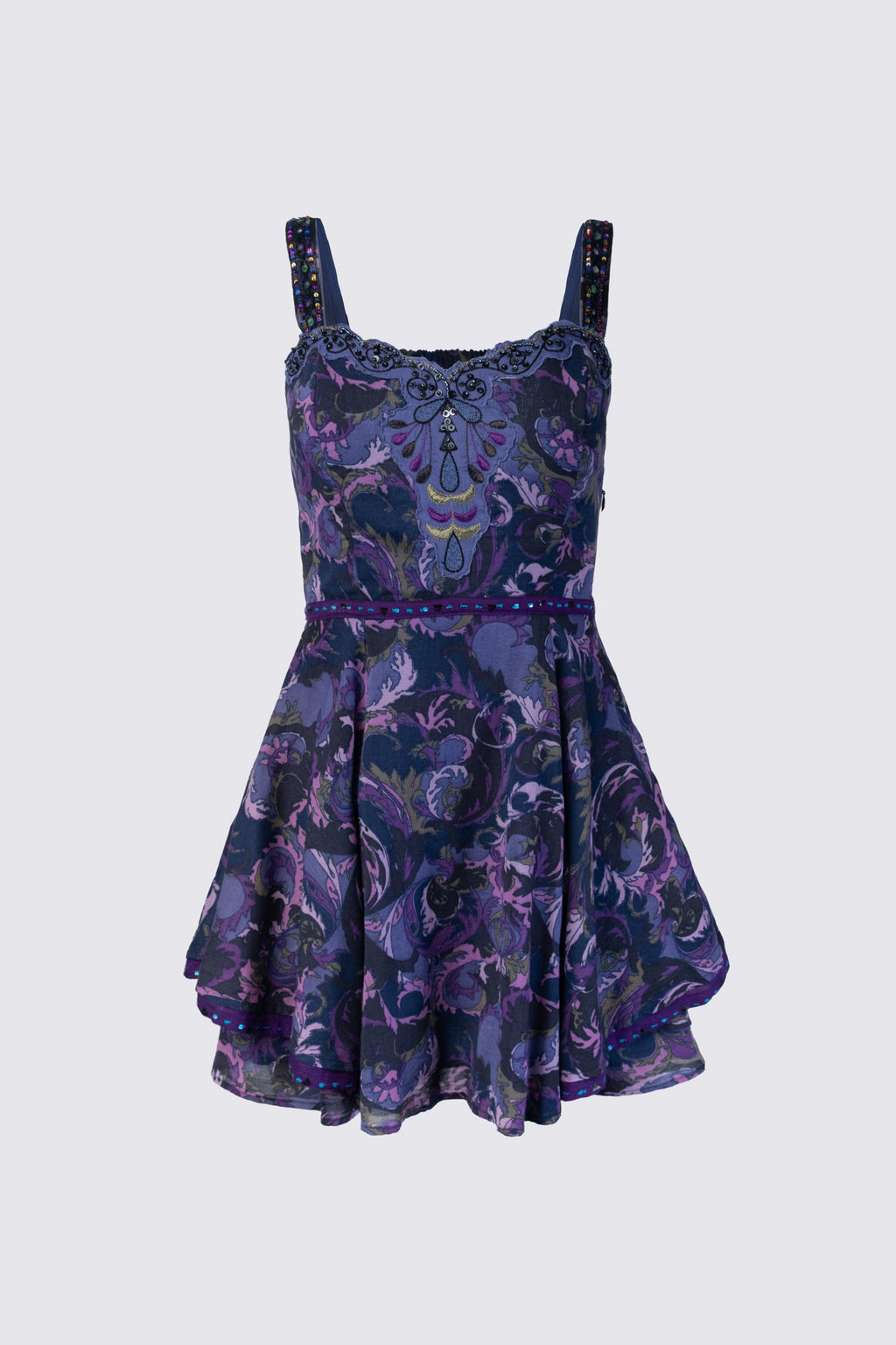 2000s Beaded Applique Dress