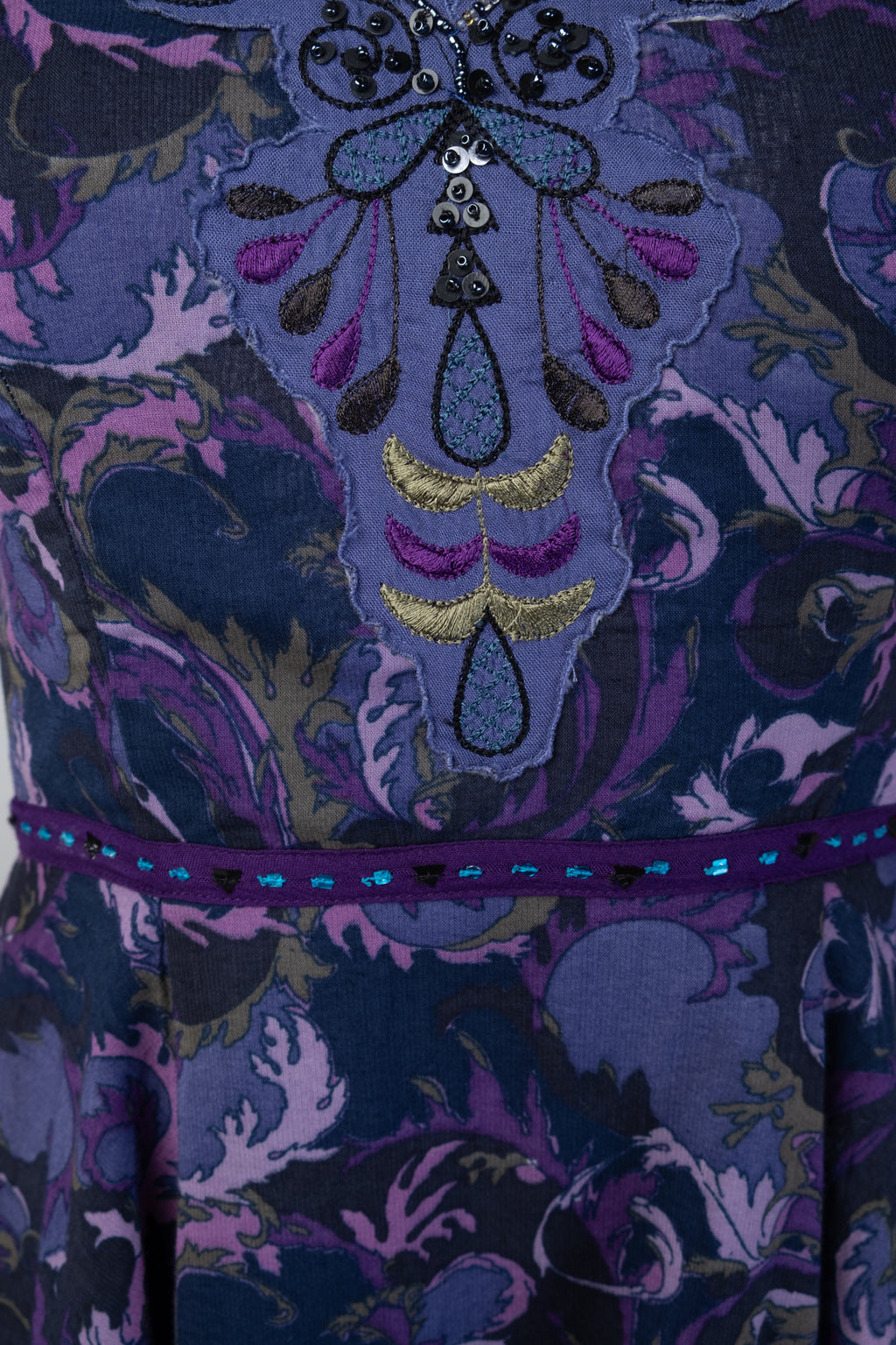 2000s Beaded Applique Dress