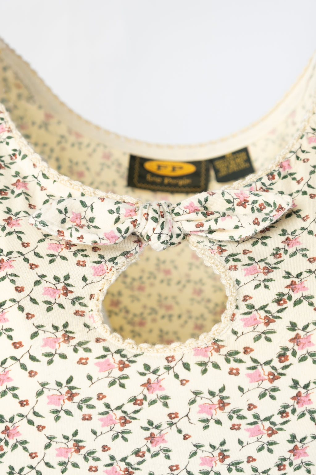 90s Floral Print Jersey Dress