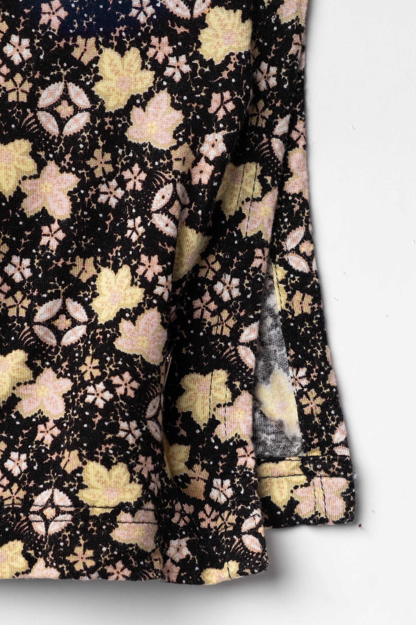 Y2K Floral Jersey Skirt