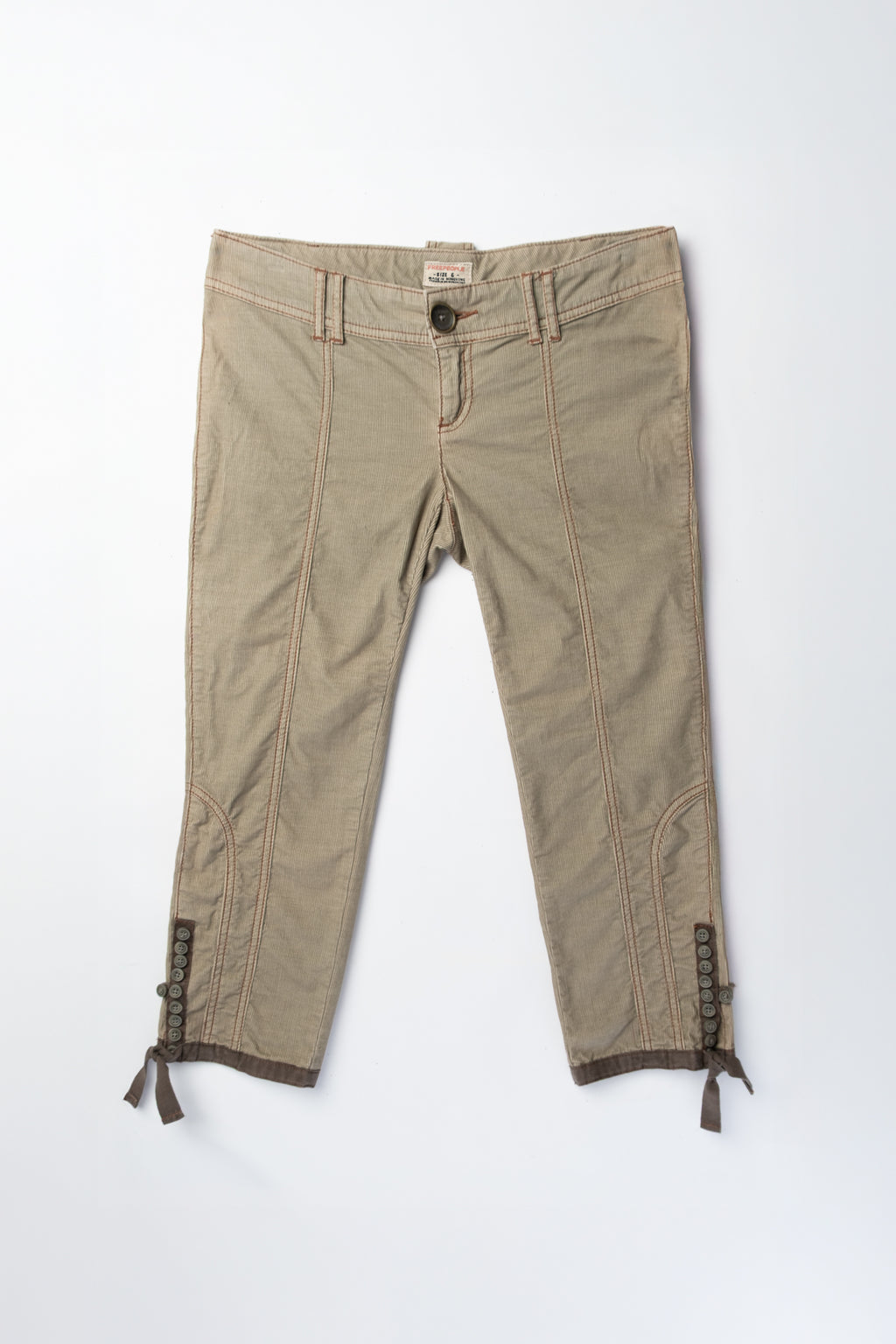 2000s Lowrise Corduroy Capris