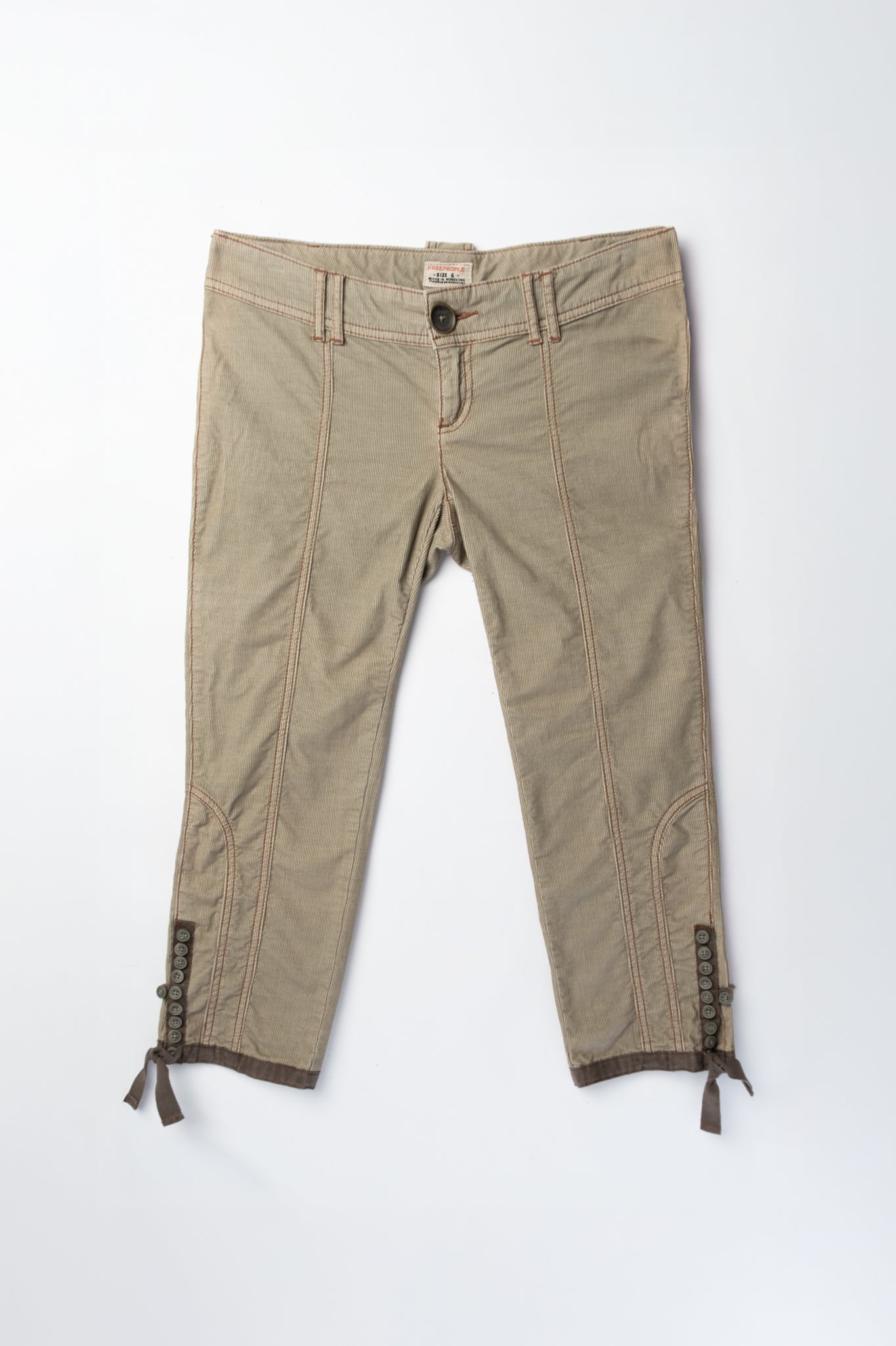 2000s Lowrise Corduroy Capris