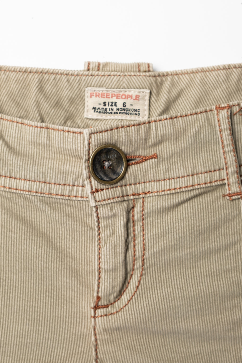 2000s Lowrise Corduroy Capris