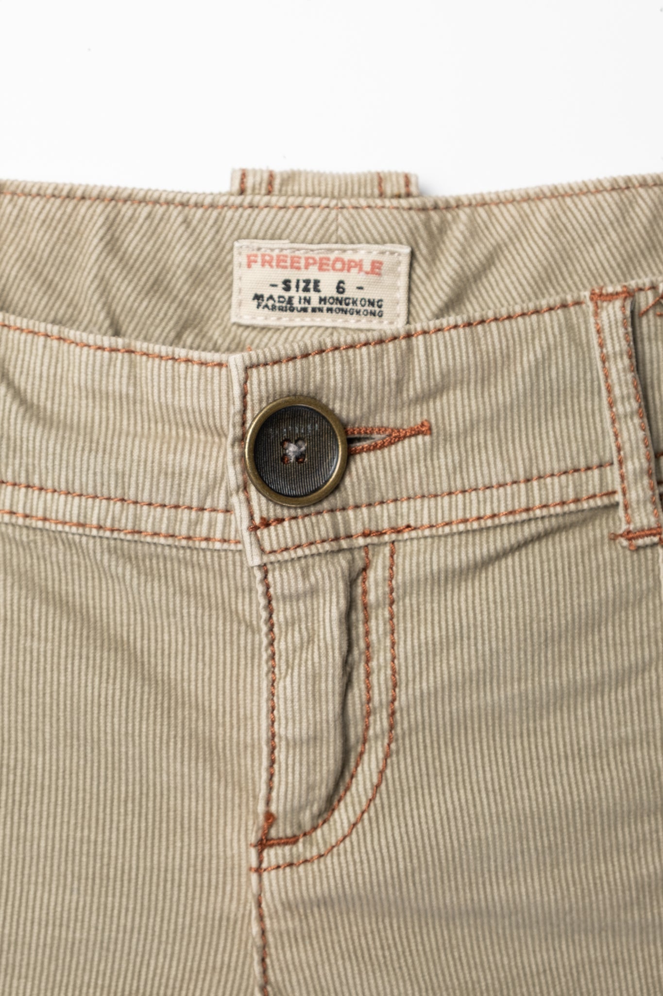 2000s Lowrise Corduroy Capris
