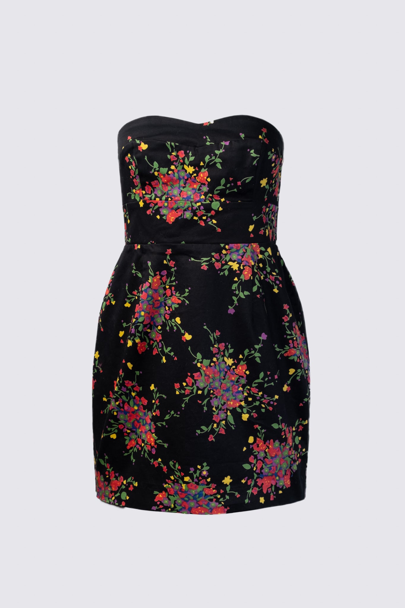 2000s Strapless Cotton Mini Dress