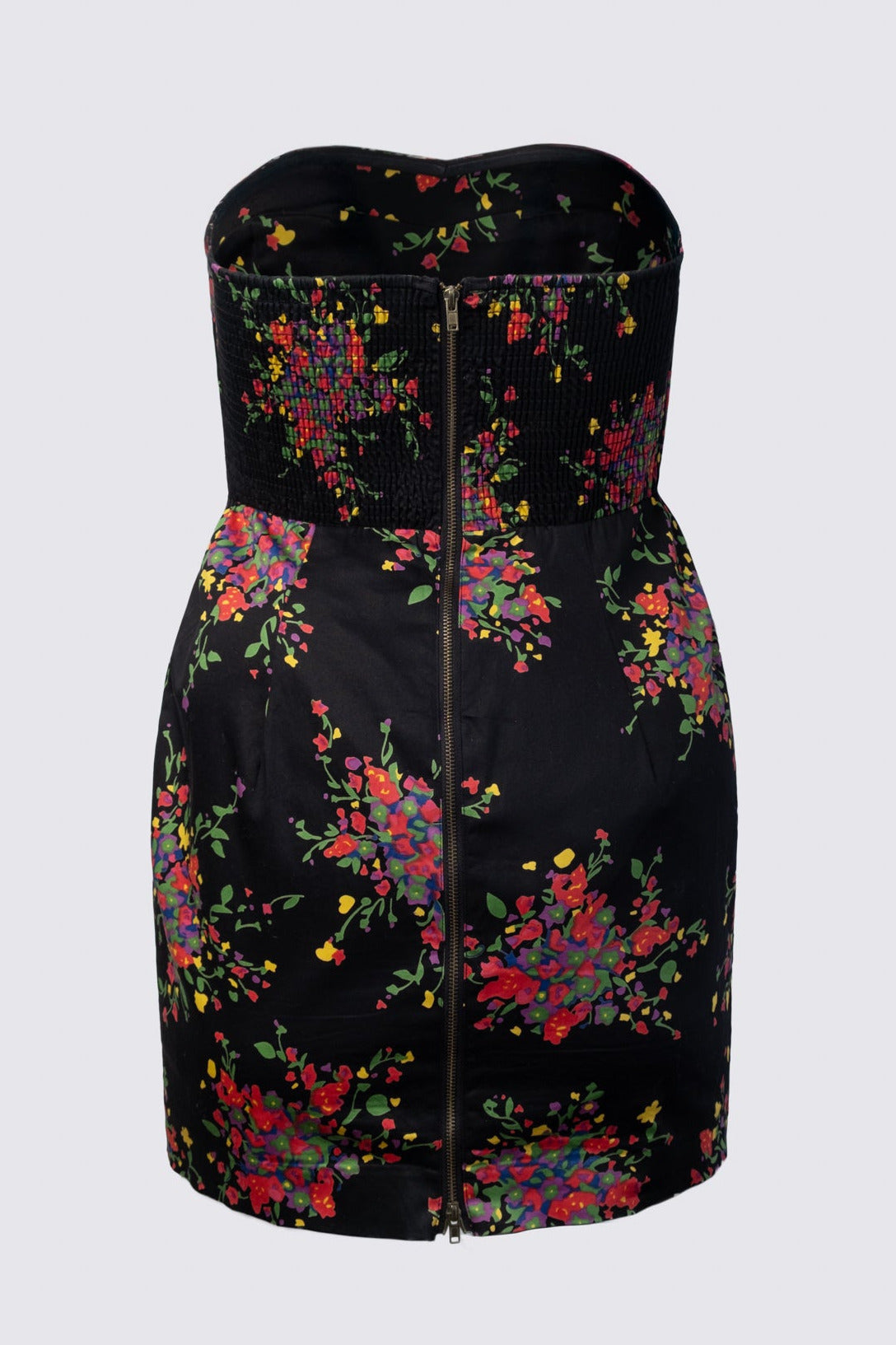 2000s Strapless Cotton Mini Dress – Calico