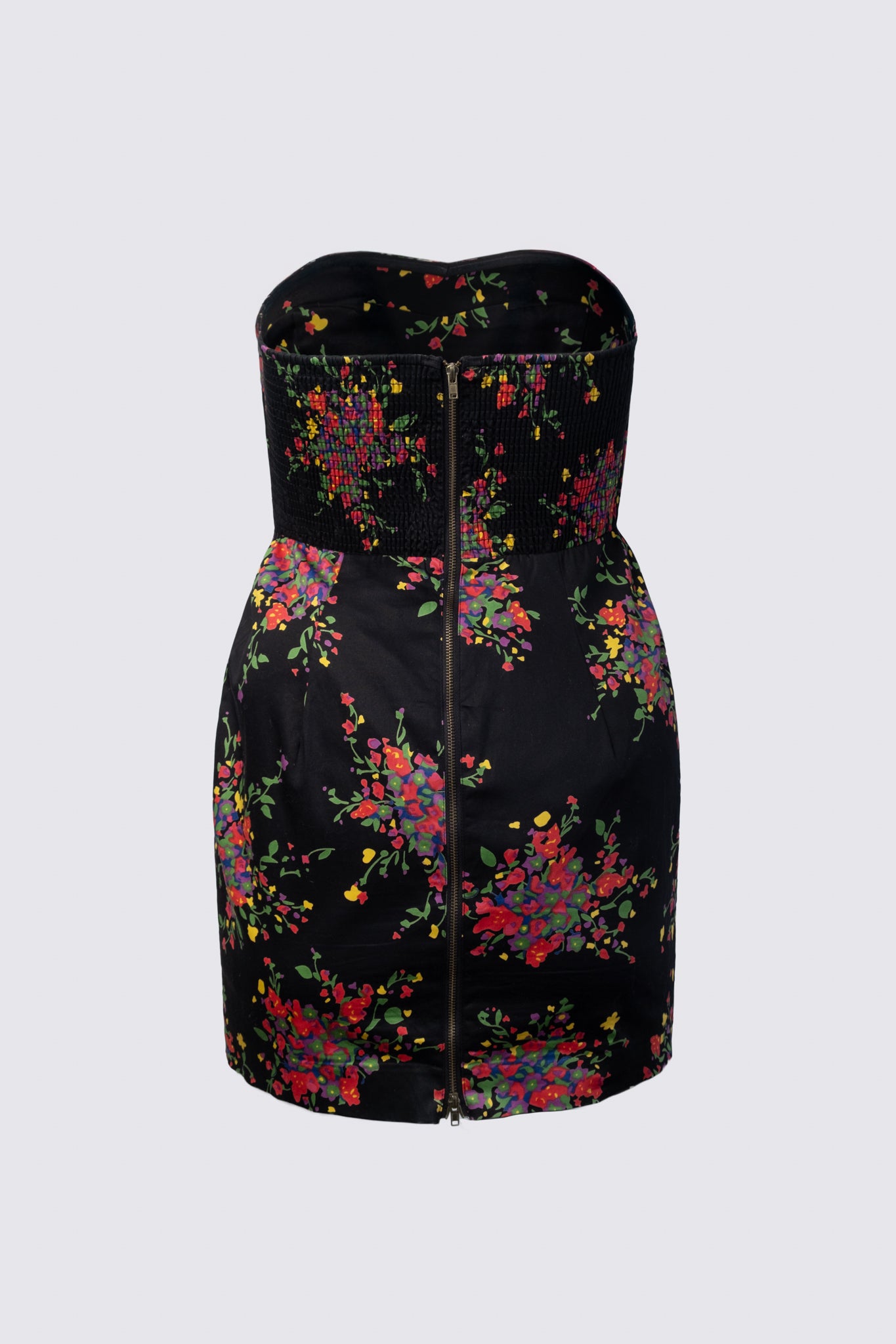 2000s Strapless Cotton Mini Dress