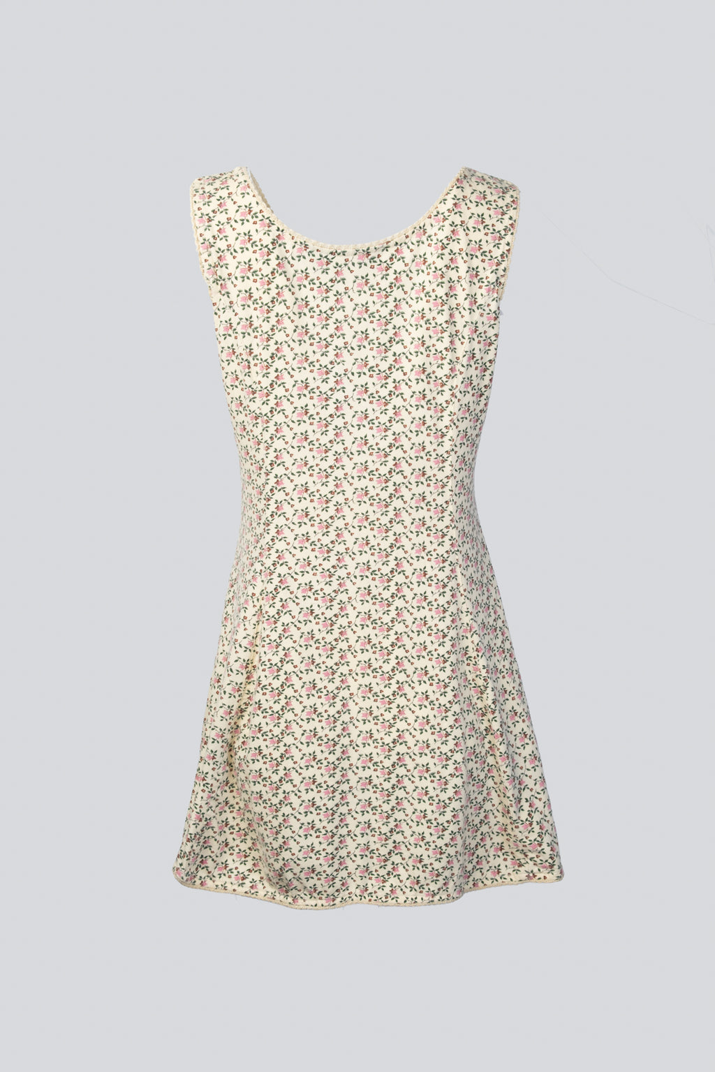 90s Floral Print Jersey Dress