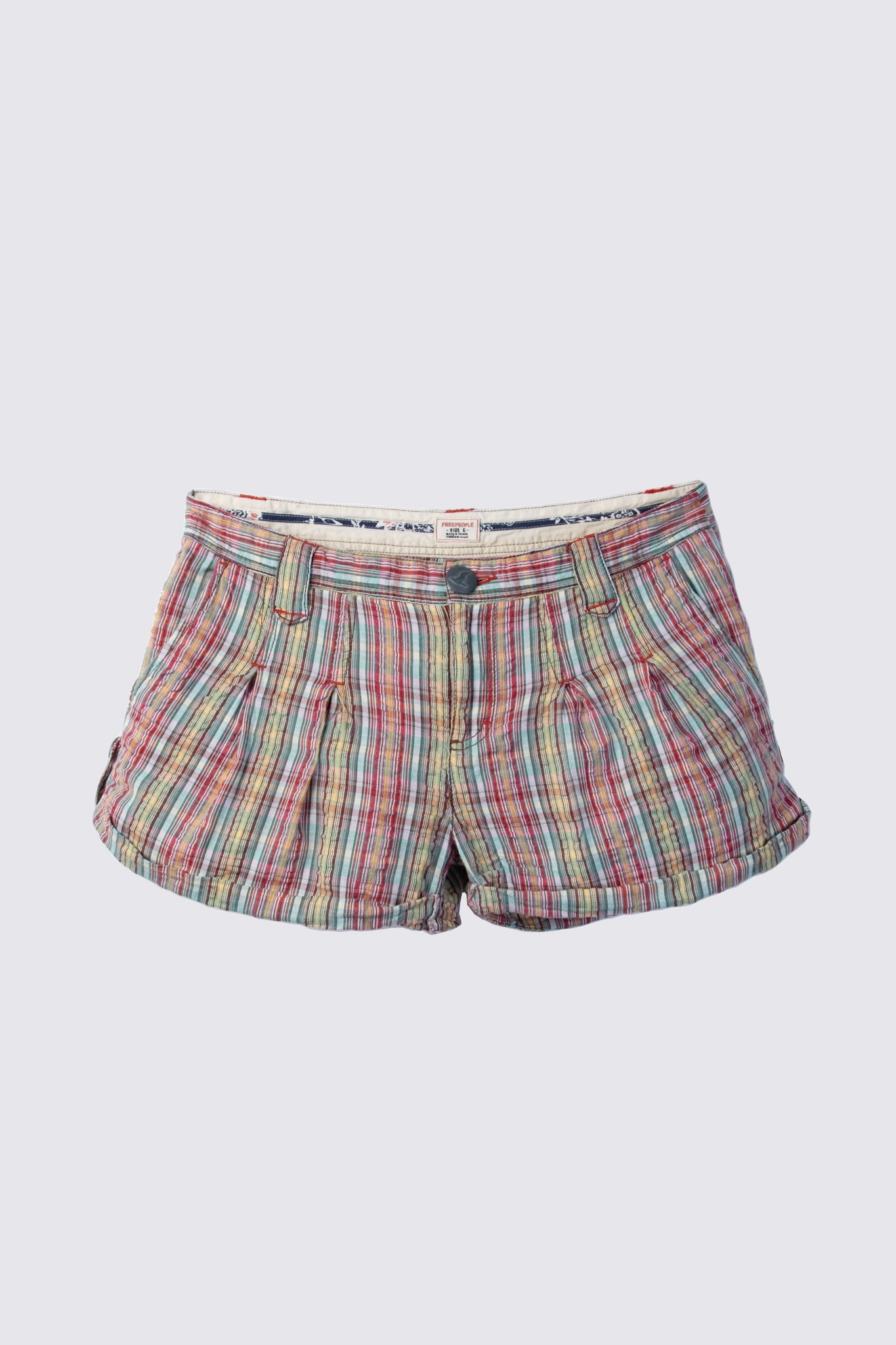 Y2K Plaid Lowrise Shorts