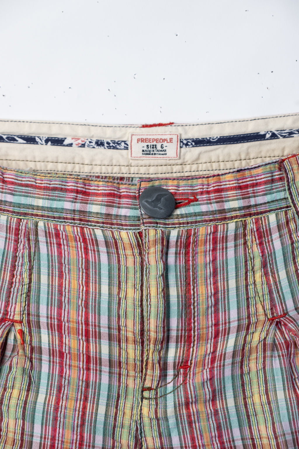 Y2K Plaid Lowrise Shorts