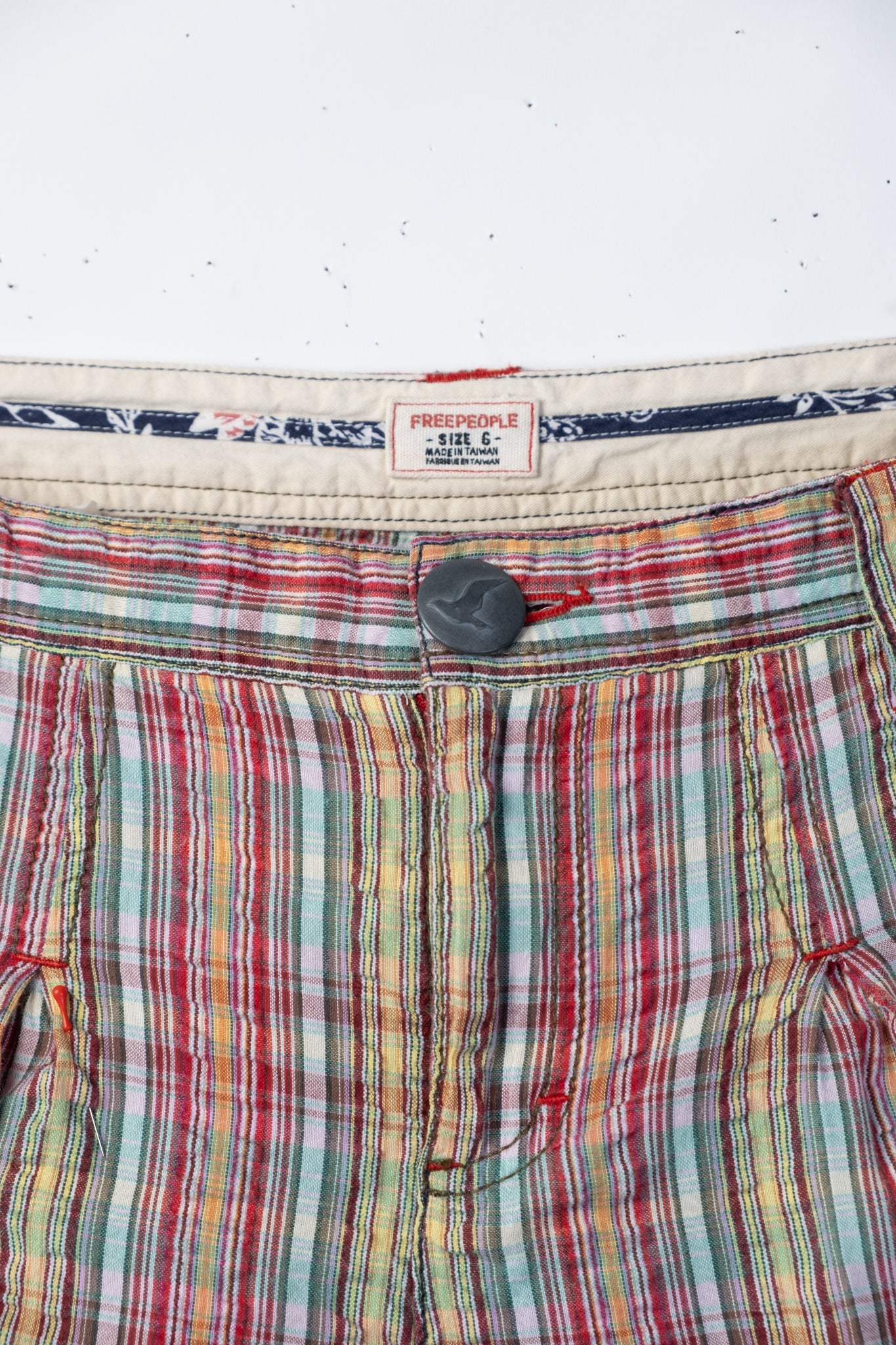 Y2K Plaid Lowrise Shorts