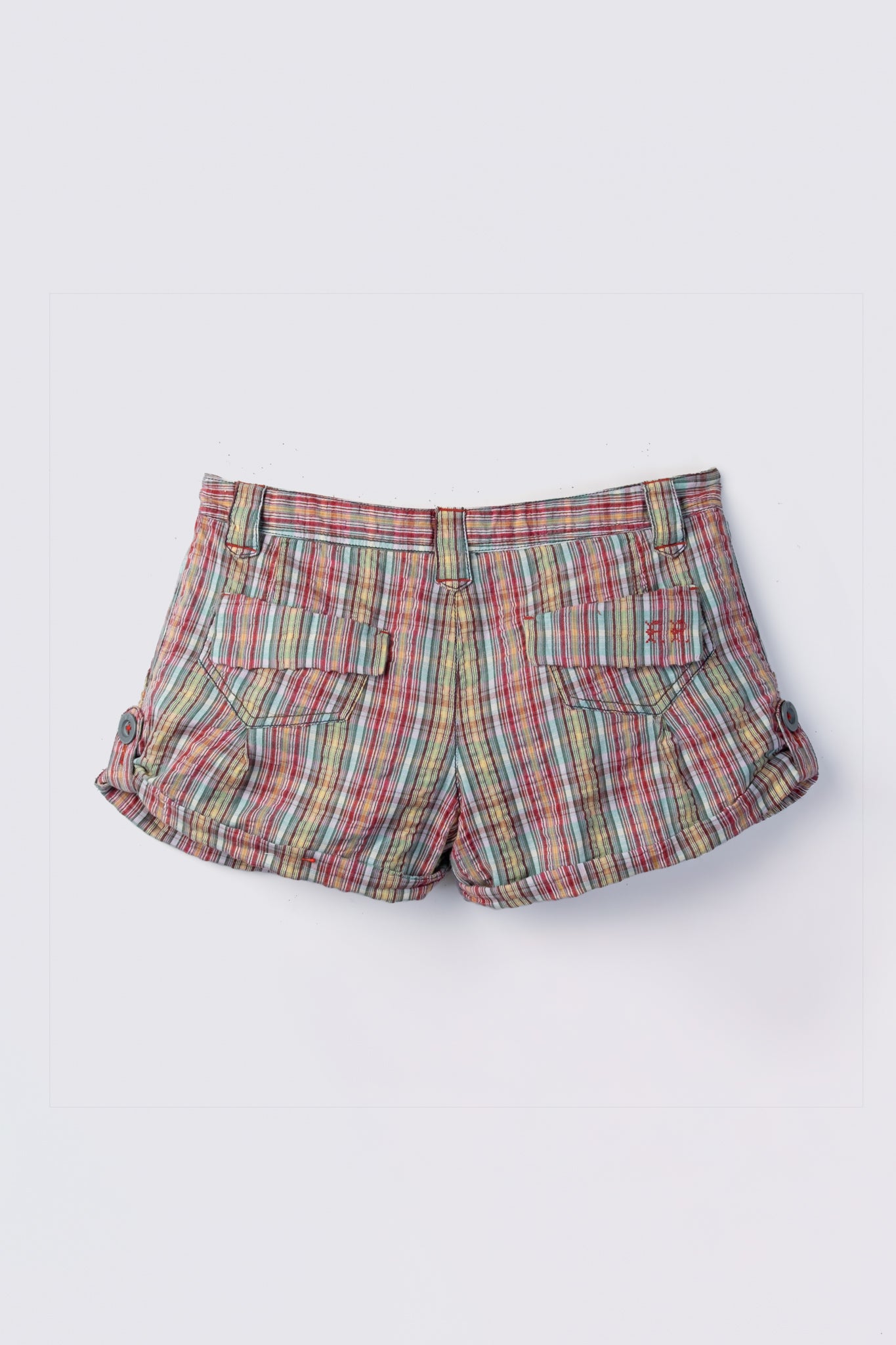 Y2K Plaid Lowrise Shorts