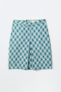 90s Front Pleat Check Skirt