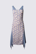 90s Printed Fairy Hem Midi Dress