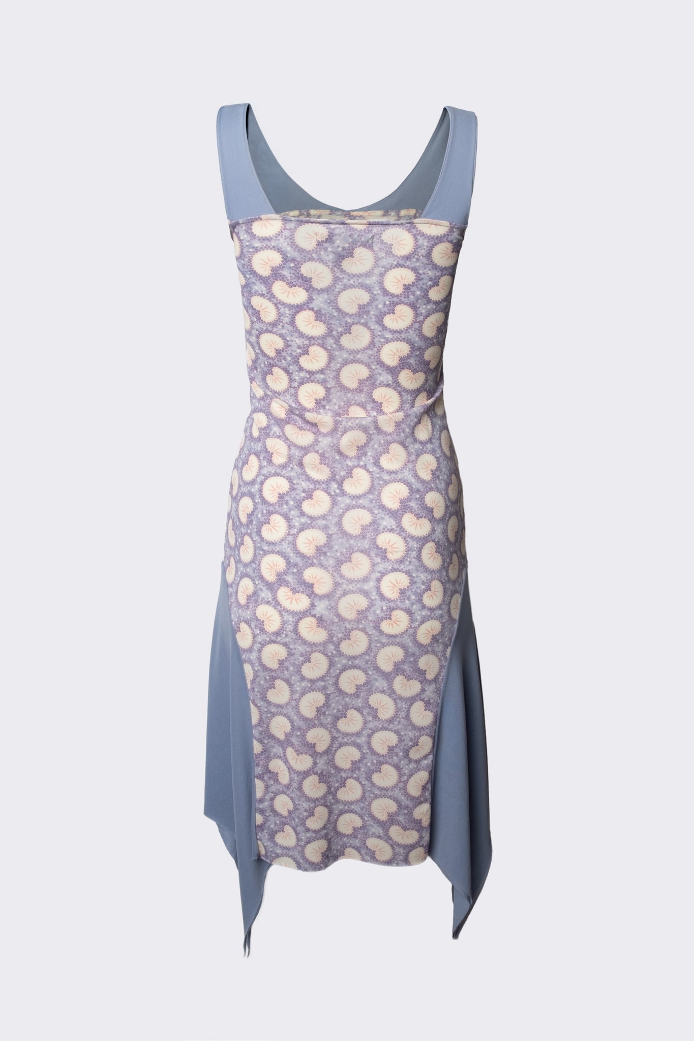 90s Printed Fairy Hem Midi Dress