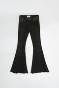 2000s Ultra Flare Raw Edge Jeans