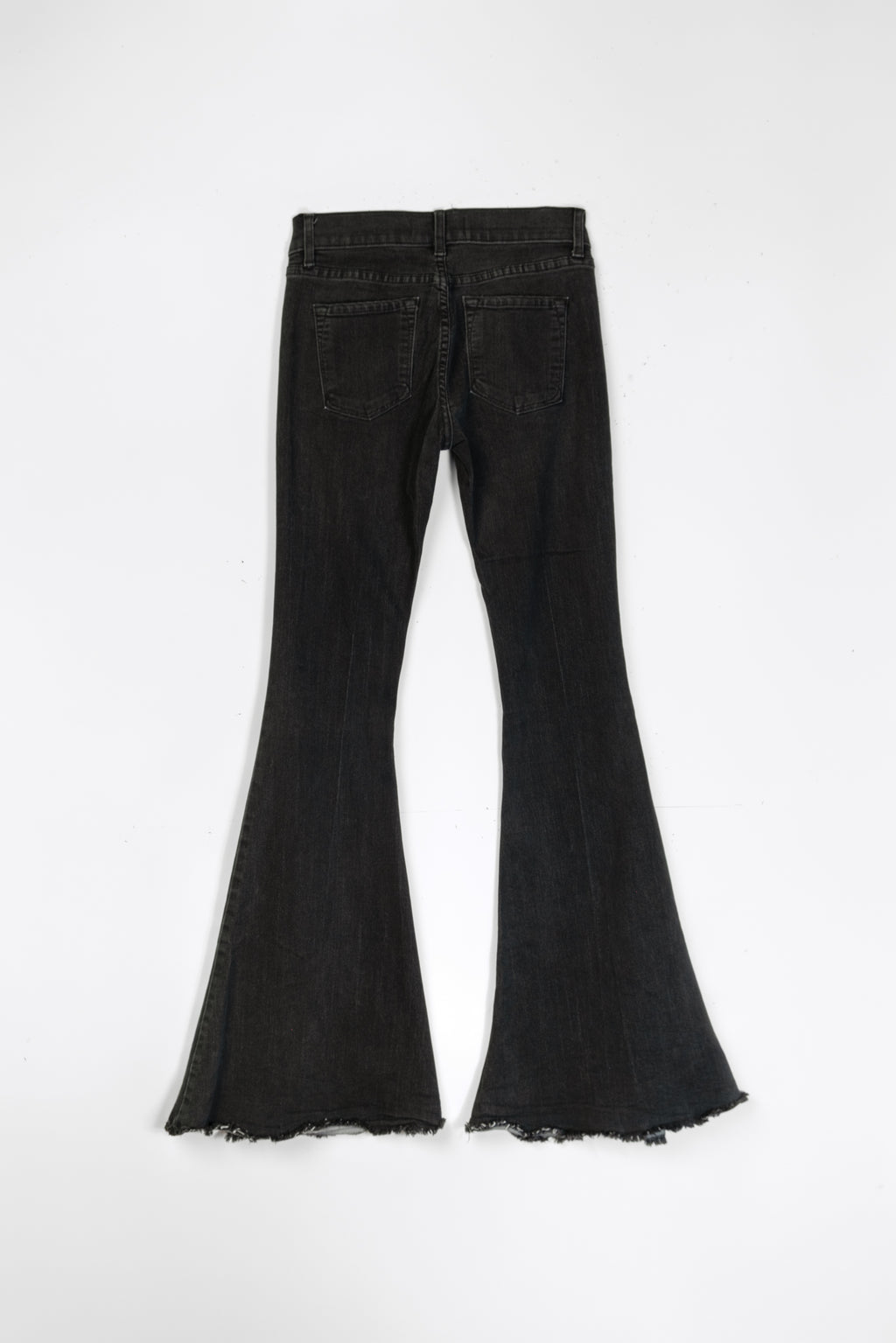 2000s Ultra Flare Raw Edge Jeans