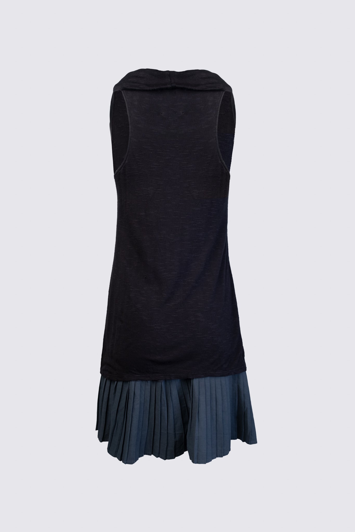 Early 2010s Layered Hem Cowlneck Dress