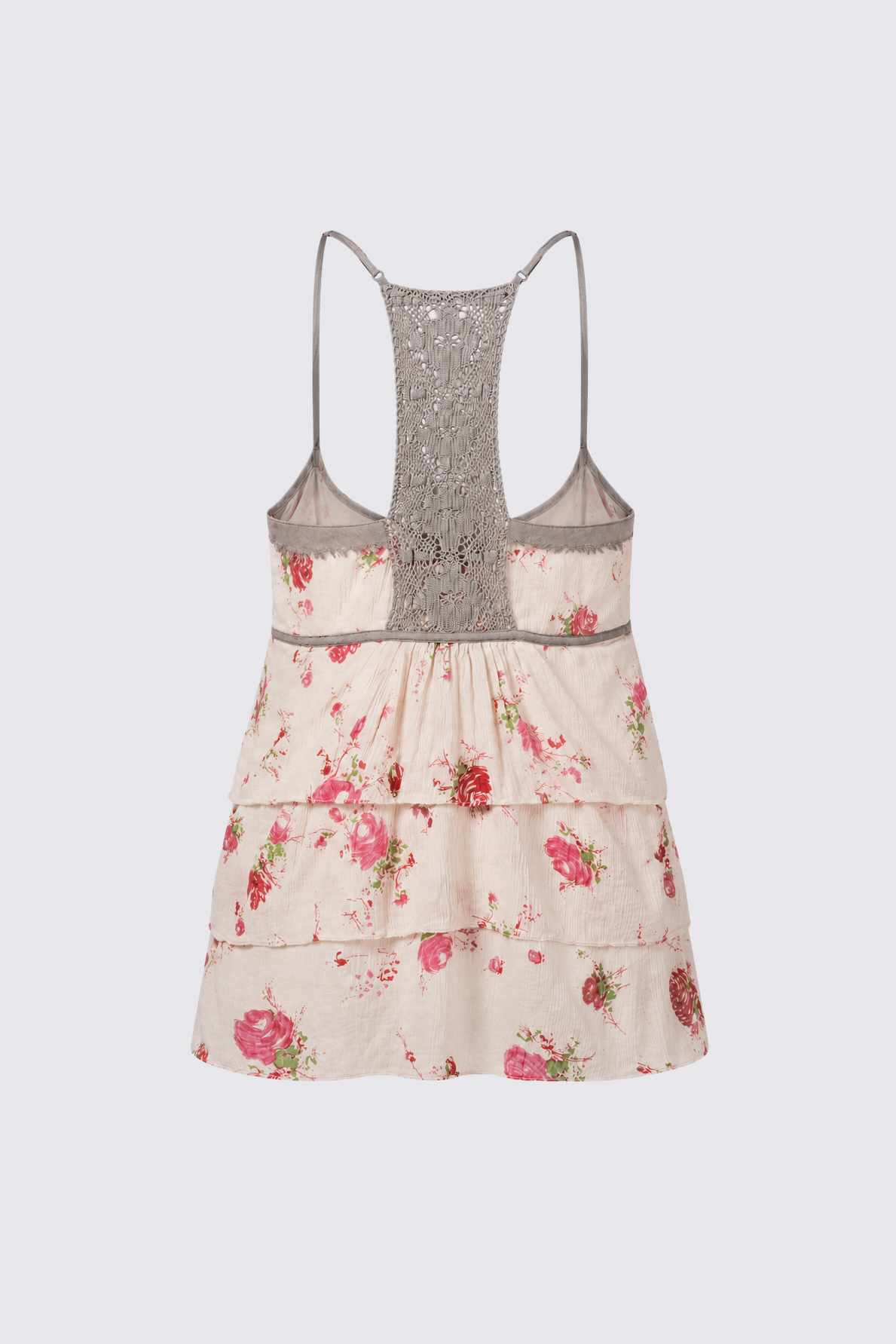 2000s Crochet Racerback Floral Top