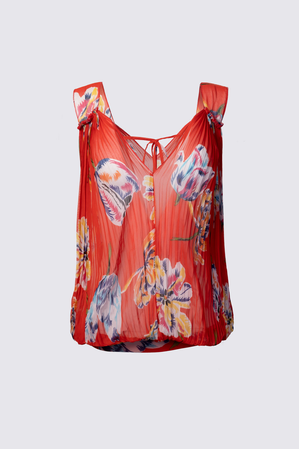 Early 2010s Sheer Tie Back Balloon Top