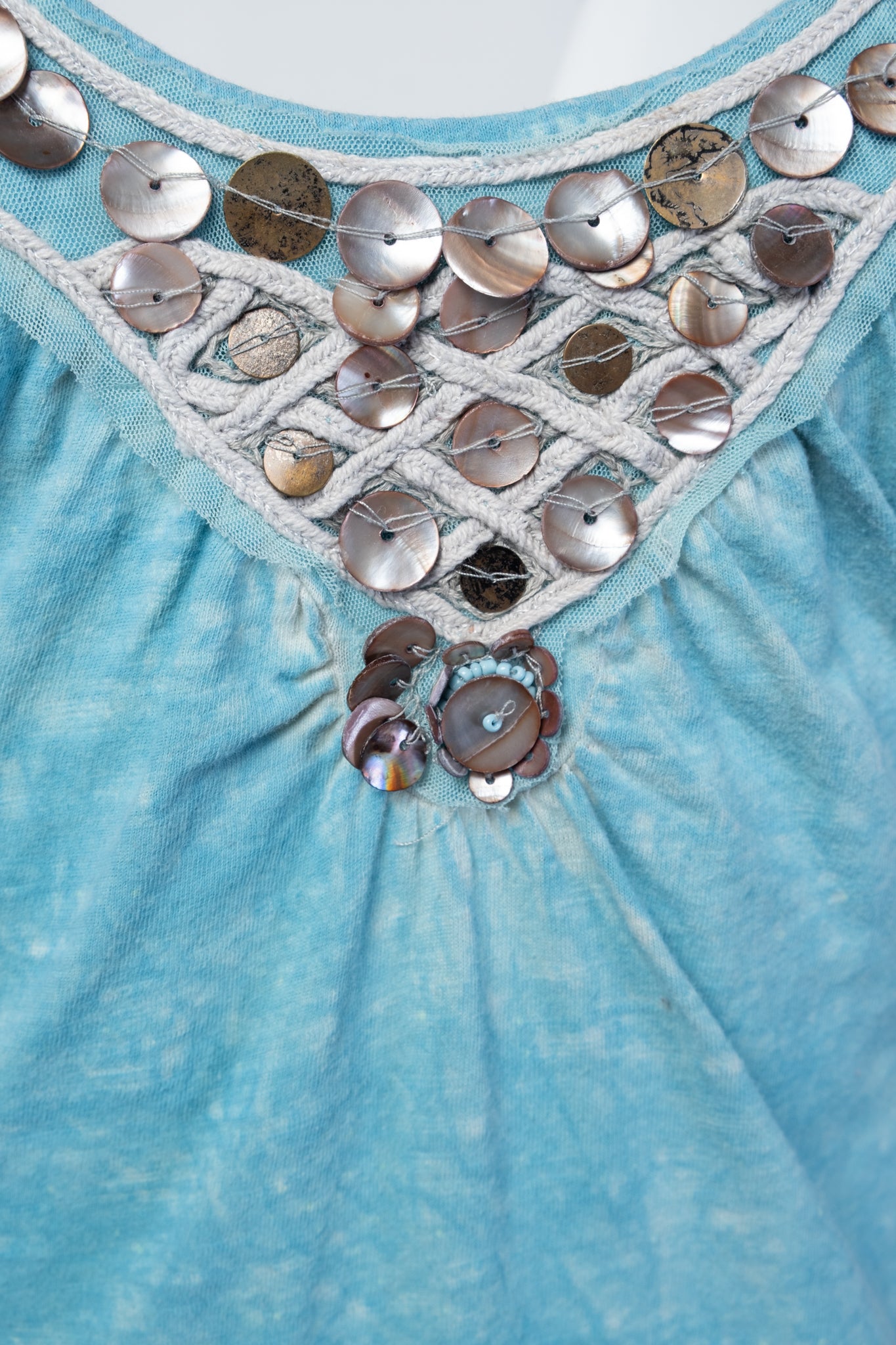 Y2K Beaded Cotton Tank