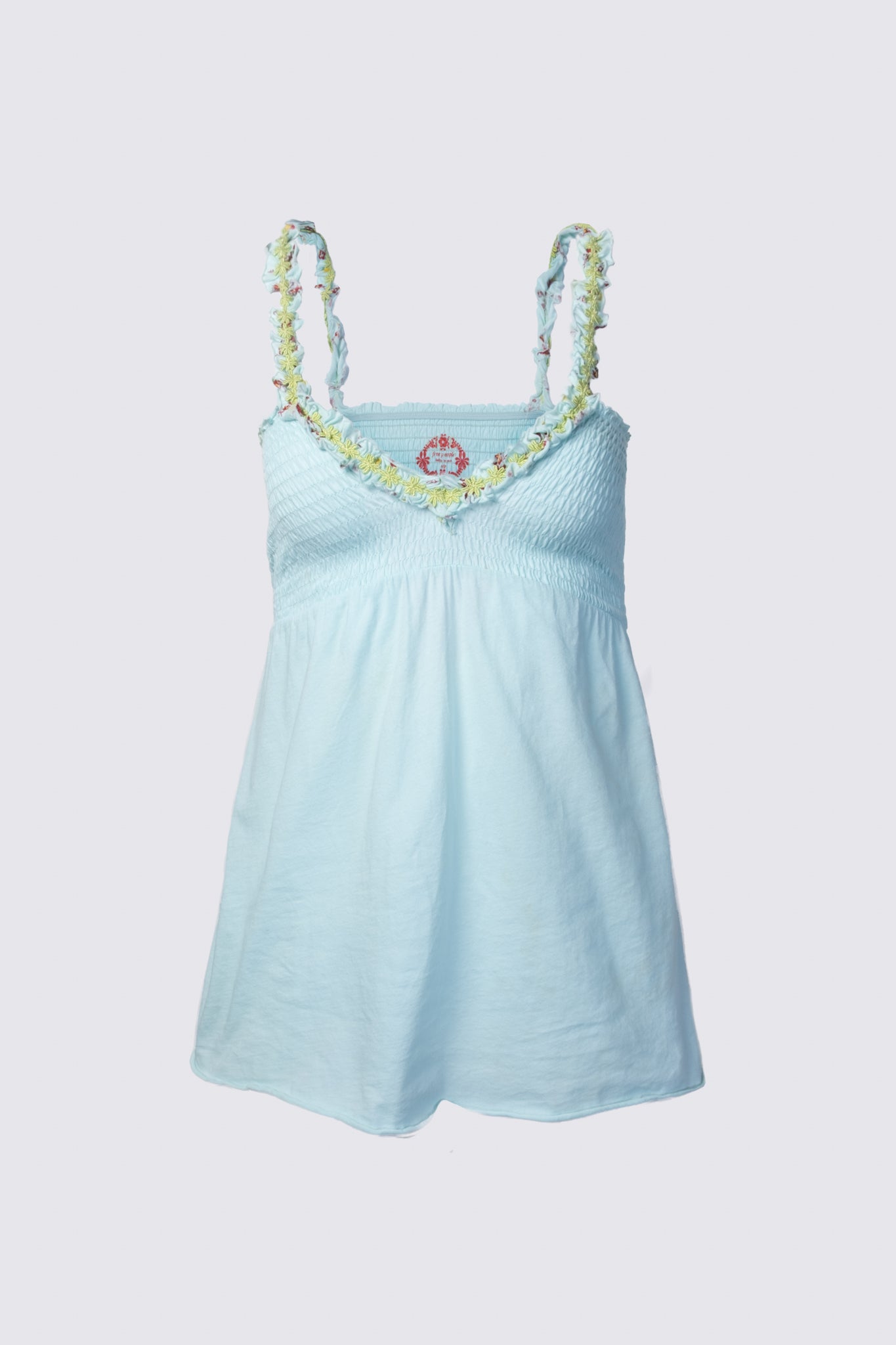 Y2K Floral Trim Babydoll Cami Top