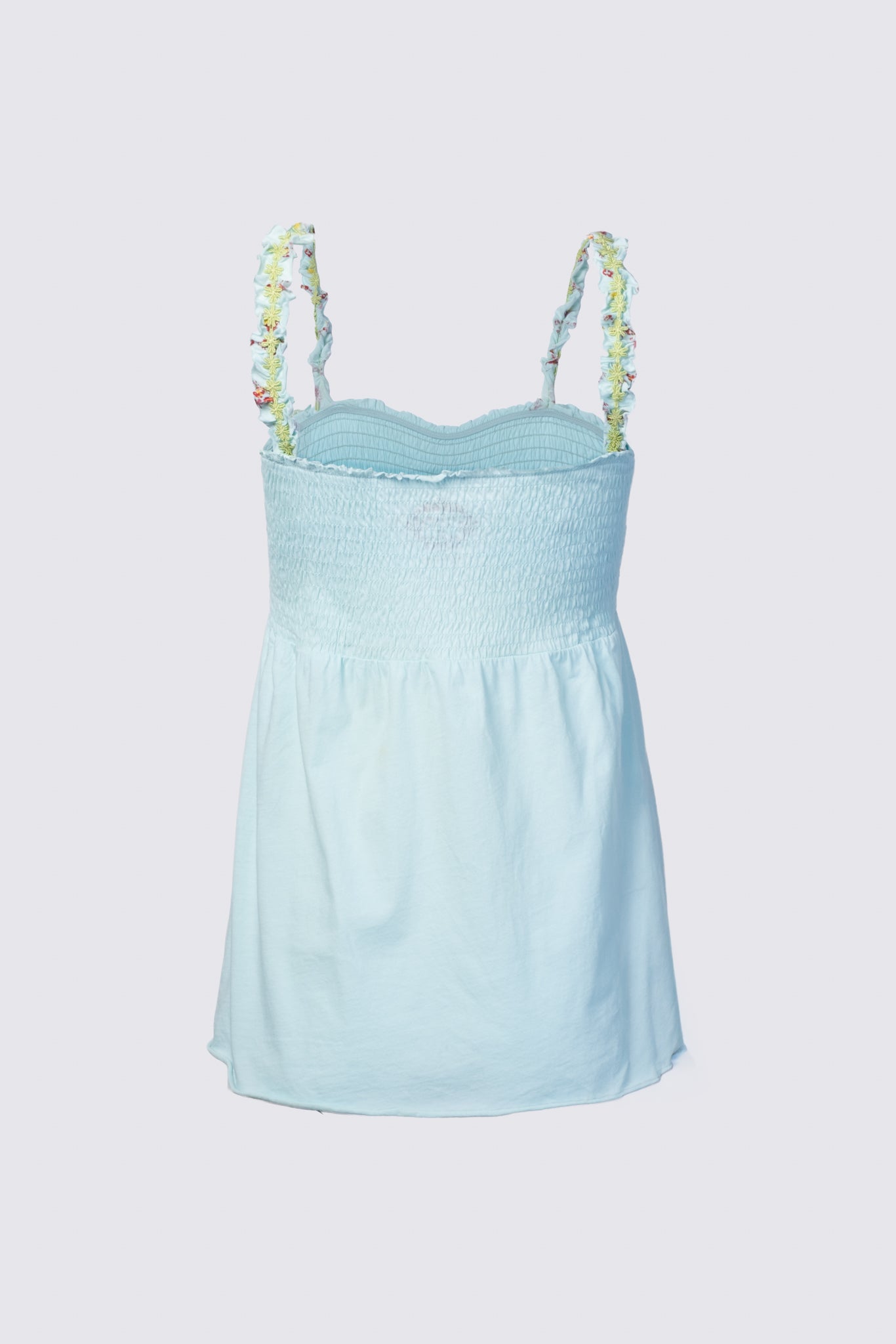 Y2K Floral Trim Babydoll Cami Top
