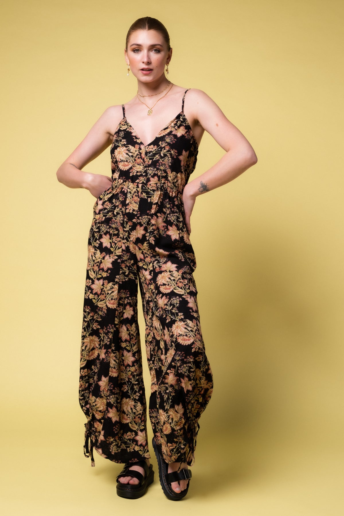 Free People Stand Out Printed Jumpsuit