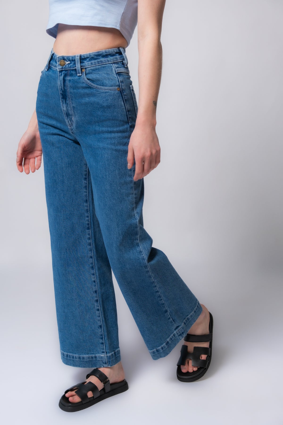 Rolla's Sailor Scoop Ankle Crop Jeans - Breaker