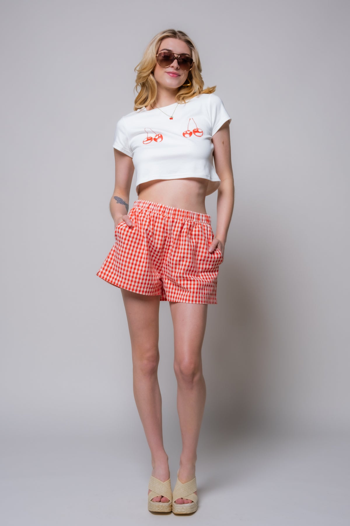 Day in The Park Gingham Shorts