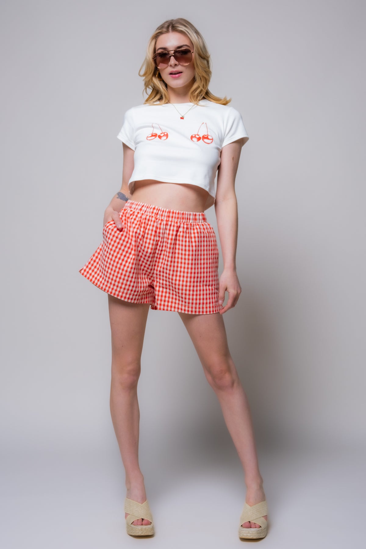 Day in The Park Gingham Shorts