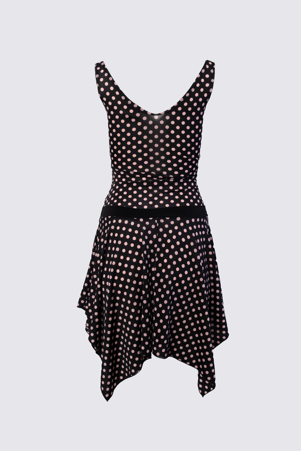 Y2K Polka Dot Fairy Hem Dress
