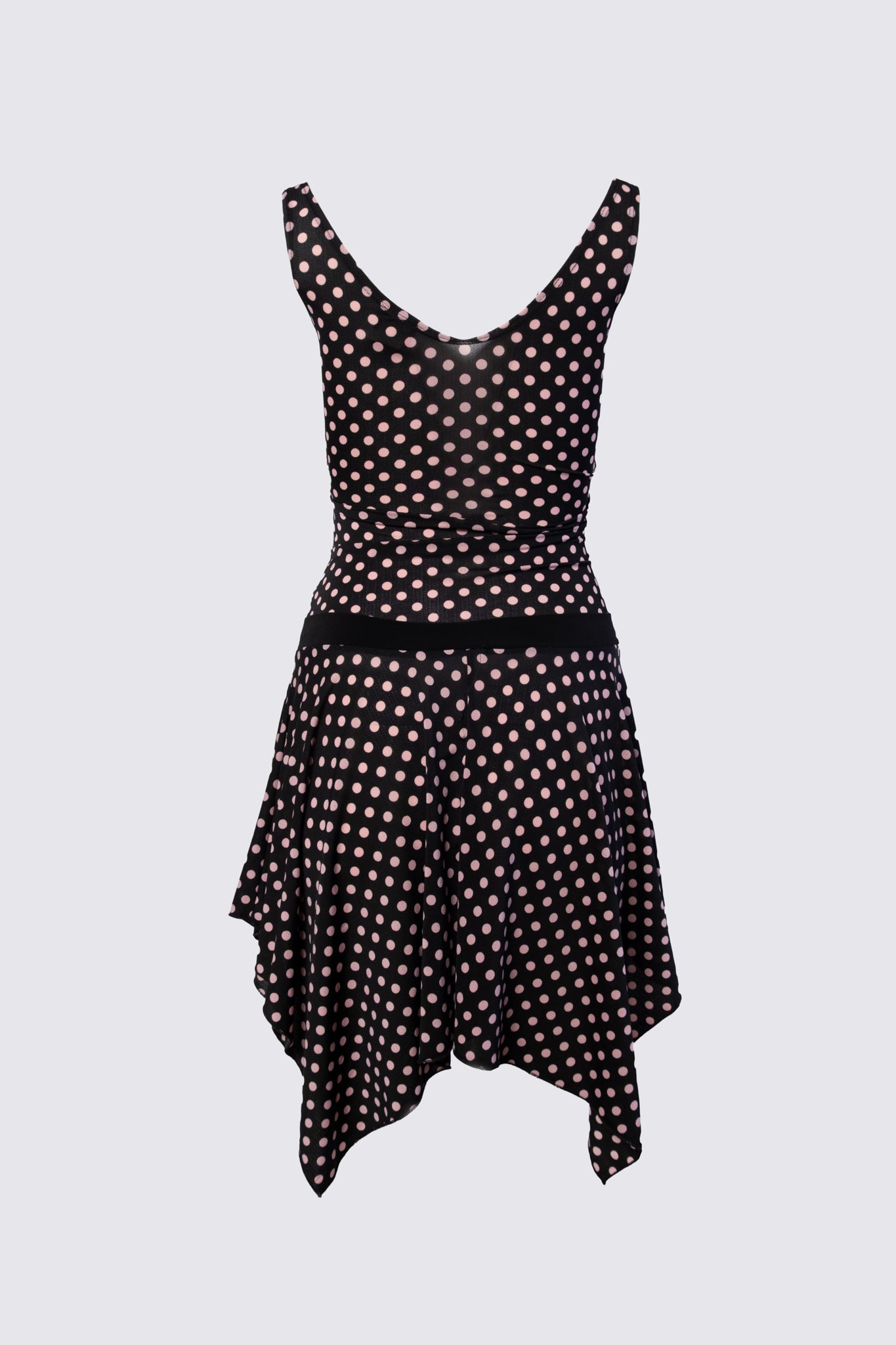 Y2K Polka Dot Fairy Hem Dress