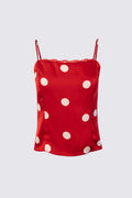 Demi Polka Dot Satin Cami