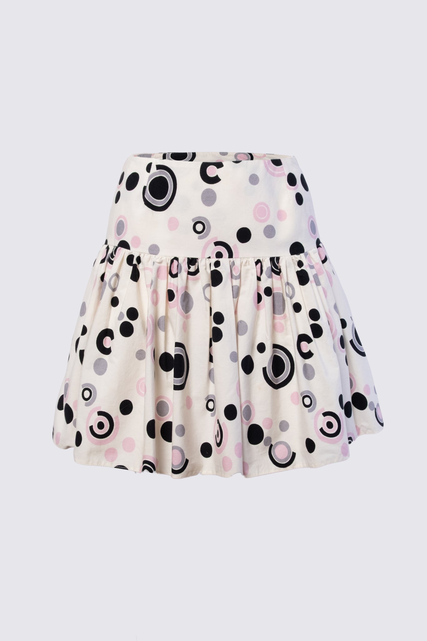 Y2K Cotton Polka Dot Skirt