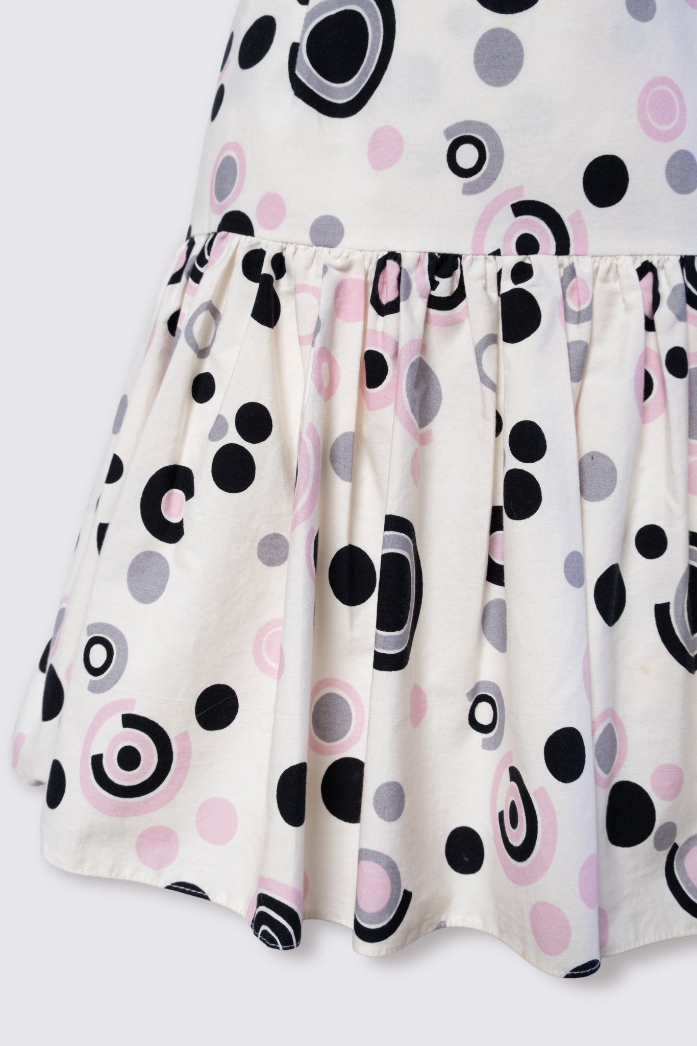Y2K Cotton Polka Dot Skirt