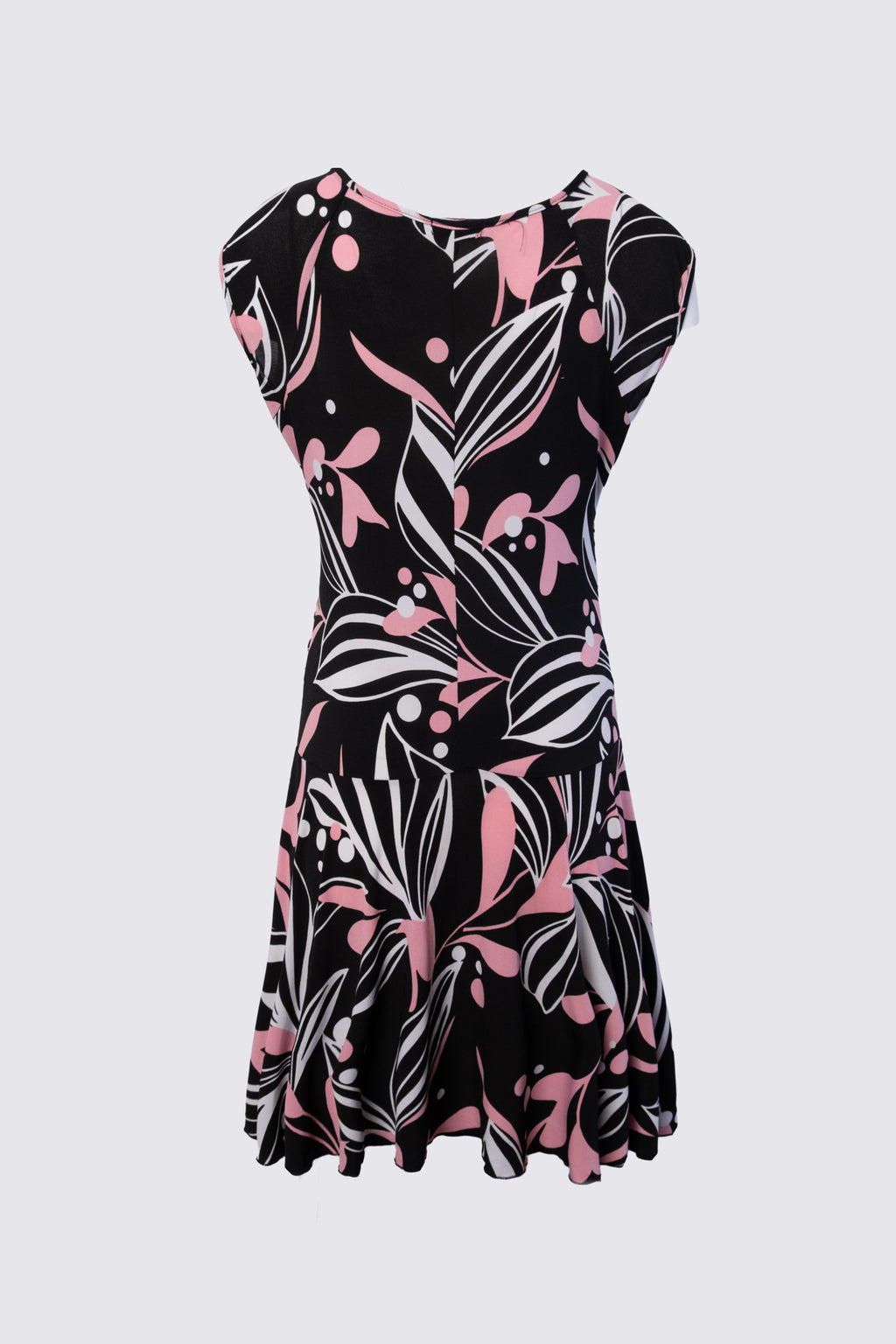 Y2K Drop Waist V Neck Dress