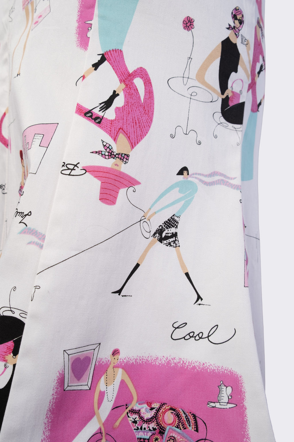 Y2K Fashion Illustration Cotton Tulip Skirt